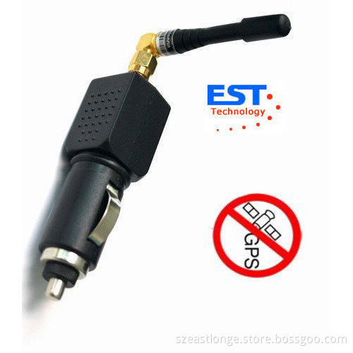 Car Anti Tracker Gps Signal Jammer / Isolator Est-808ka2 , Dc 12v - 24v